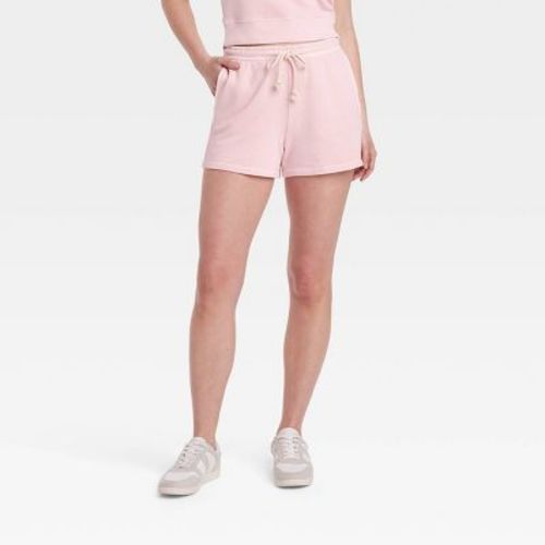 Women's Leisure Studio Mid-Rise Pull-On Shorts - Universal Thread™ Light Blue XS: Cotton-Modal Blend, Adjustable Waistband, Seam Pocket