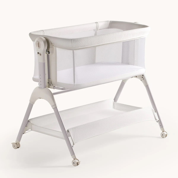 HARPPA Cuddly Sway | 3-in-1 Rocking Baby Bassinet & Bedside Sleeper with Anti-Reflux Mattress for Newborns | Attaches to Bed, Adjustable Height, Tool-Free Setup, Portable Wheels, CPSC Certified, Gentle Rocking Motion | Ideal for Infants, Safe Co-Sleeping
