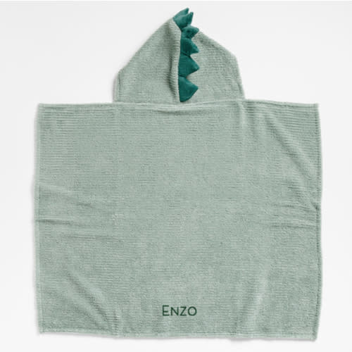 Personalized Dinosaur Organic Hooded Baby Towel