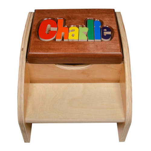 Two Step Stool - Cherry / Primary