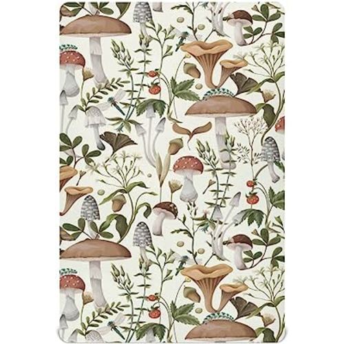 Mushrooms and Berries Crib Sheets for Boys Girls Soft Breathable Mini Crib Sheets for Baby 52" x 28"