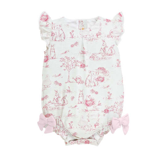 Pink Bunnies Dress with Ruffles (2-pieces) – Muyunewyork
