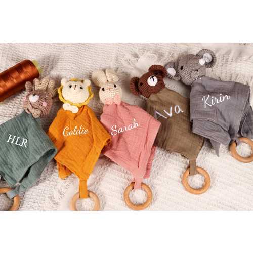Custom Name Baby Blanket Comforter | Embroidered Baby Comforter | Cute Baby Toy | Baby Blanket, Lovey | Baby Rattle | Personalized Baby Gift