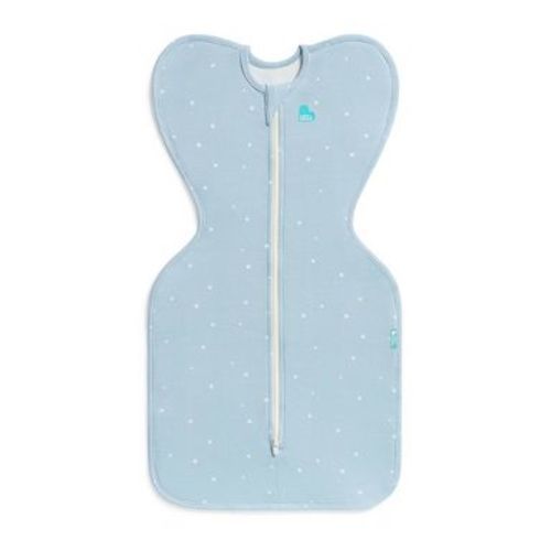 Love to Dream Baby Boy Swaddle Up Sleep Sack - Cotton 1.0 TOG Sleeveless Wrap - Twinkle Blue - M: Breathable Fabric, Two-Way Zipper