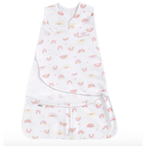 Sunshine Rainbows Cotton Swaddle - Newborn | HALO