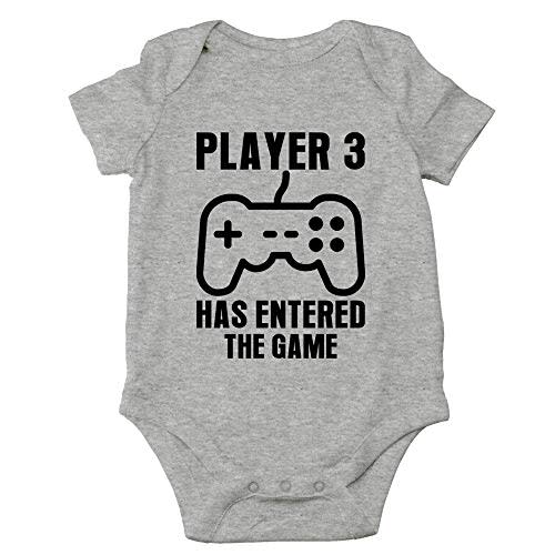 Crazy Bros Tee's Player 3 Has Entered the Game Baby Bodysuit Funny Infant Boy Outfit Cute Unisex Comfy Humor