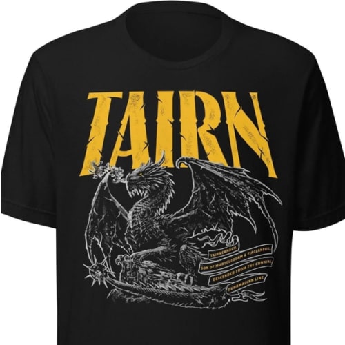 Tairn T-Shirt | Fourth Wing Merch – Caffeineandcurses