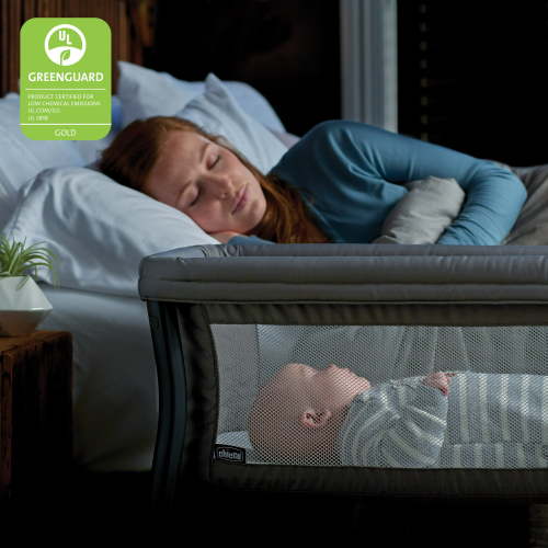 Chicco LullaGo Anywhere Portable Bedside Bassinet - Sandstone (Grey)