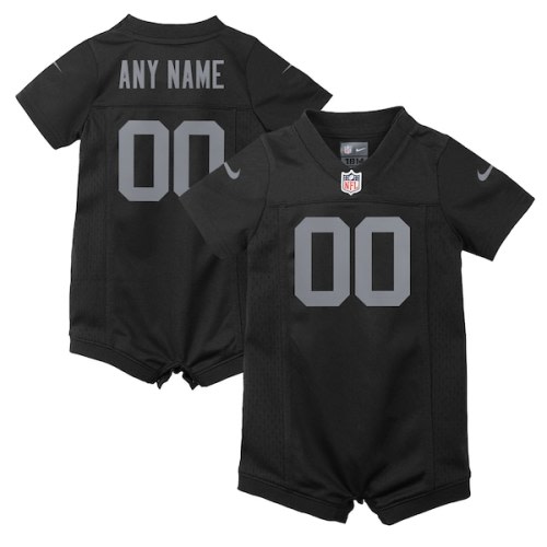 Las Vegas Raiders Nike Home Jersey Romper - Custom - Infant
