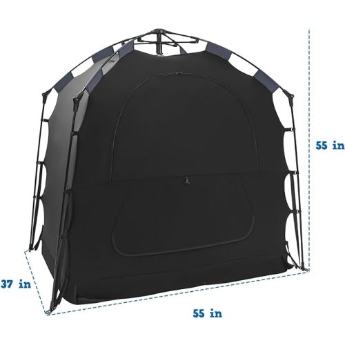 Pack N Play Blackout Cover Baby Sleep Tent 1-Click Set Up Blackout Tent Travel Crib Tent Canopy Portable Privacy Tent Blackout Canopy Crib Cover, Block 95% Light