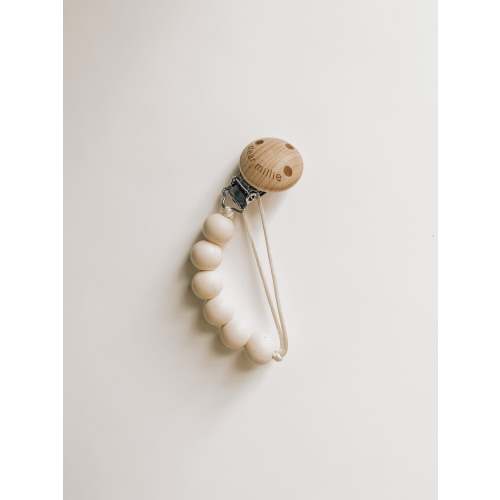 Mini Pacifier Clip - Milk