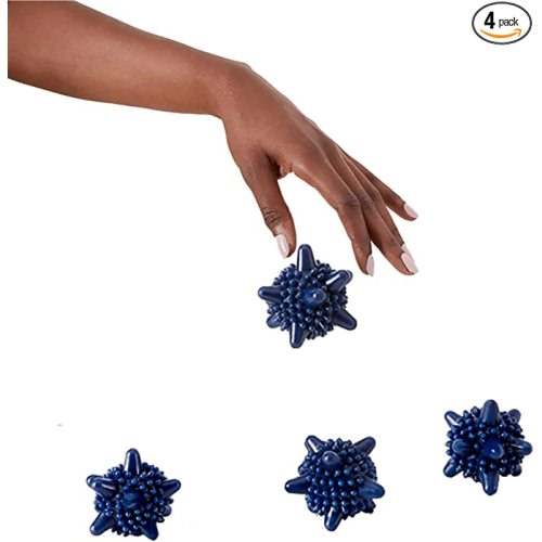 Esembly Agitators, Washer Dryer Balls for Cleaner Softer Laundry, Reusable Eco-Friendly Silicone Laundry Dryer Balls, 4 Pack