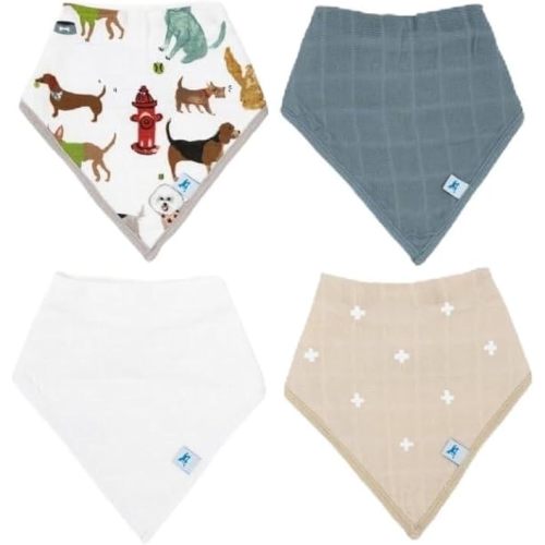 Little Unicorn Cotton Muslin with Fleece Bandana Bib