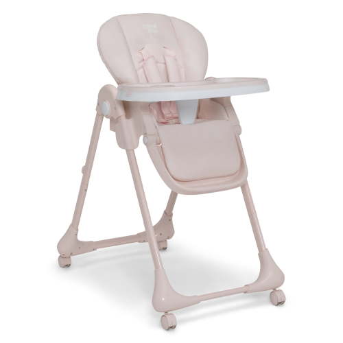Little Folks by Delta Children 2-in-1 SlimFold High Chair for Babies and Toddlers, Pink