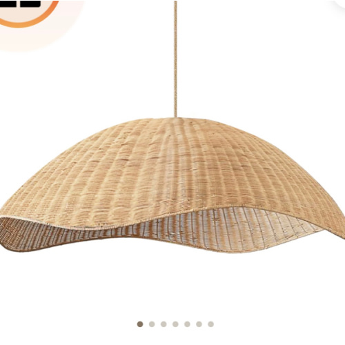 Nana Vermiculate Rattan Pendant Light