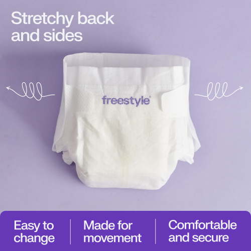 Freestyle Hyper Absorbent Ultra Soft Baby Diapers, Size 1, 68 Count