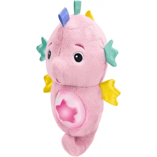 Baby Einstein Sea Dreams Seahorse Plush Soother Toy, with Music and Lights, Ages 0 Months and Up, Pink