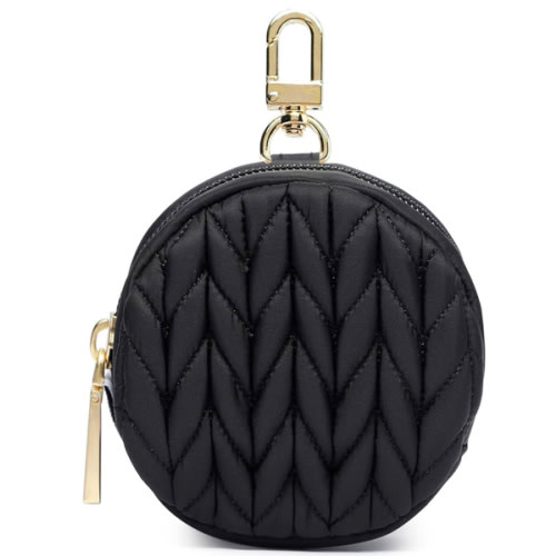 Pacifier Holder Case with Clip and Pouch Cover, Pacifier CharmPod with Clasp for Mom Bag (Black)