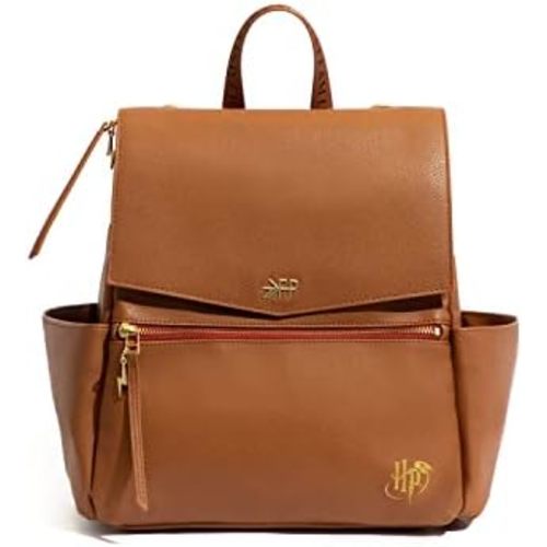 Freshly Picked Classic Mini II Diaper Bag Backpack, Wipeable Vegan Leather, Harry Potter, 8 Pockets