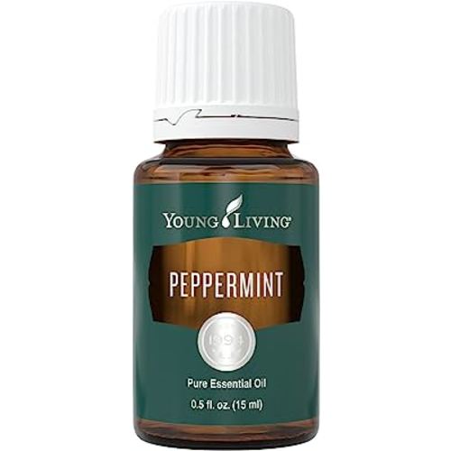 Peppermint Essential Oil 15ml by Young Living - Invigorating Aroma and a Cooling Sensation, Fatigued Muscles - Supports Gastrointestinal System Comfort, Fresh, Minty Flavor to Foods