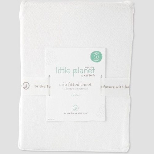 Carter's Just One You Little Planet Solid Crib Sheet - Cream