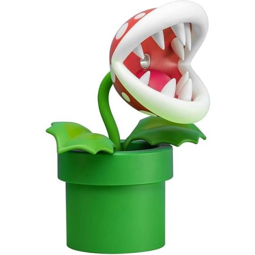 Nintendo Offical Licensed Super Mario Bros Piranha Plant LED Desk Light with Adjustable Head by Paladone, Collectible Gamer Gift Night Light