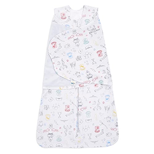 HALO Disney Baby 100% Cotton Sleepsack Swaddle, 3-Way Adjustable Wearable Blanket, TOG 1.5