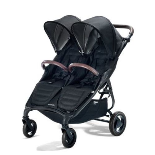 Trend Duo Double Stroller for Babies & Toddlers - Lightweight 26 lbs Design, XL Canopies, Spacious Pockets & Features a One-Handed Fold - Black