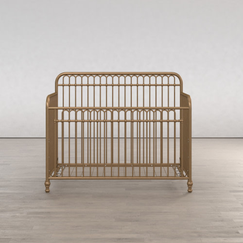 Little Seeds Ivy 3-in-1 Convertible Metal Crib - Gold
