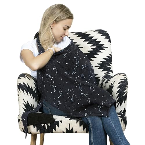 San Francisco Baby Nursing Cover – Breathable Breastfeeding Cover for Nursing, 360° Nursing Cover Up for Breastfeeding, Privacy Nursing Covers, Nursing Blanket for Breastfeeding – Premium Black
