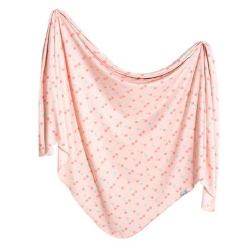 Copper Pearl Bloom Knit Swaddle Blanket - Cheery