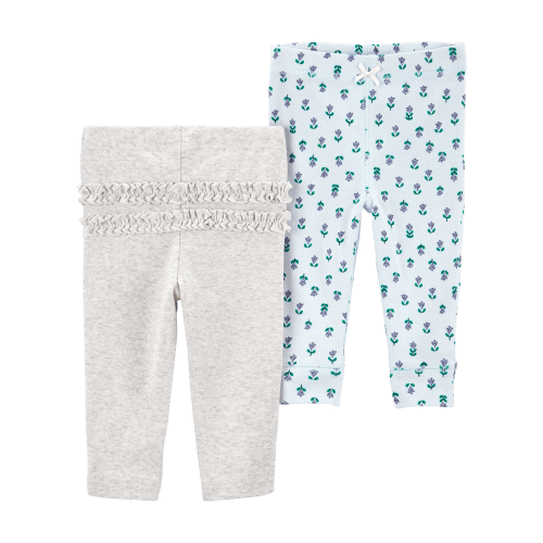 Baby 2-Pack Floral Pull-On Pants - Carter's | Carter's