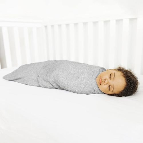HALO 100% Cotton Sleepsack Swaddle, 3-Way Adjustable Wearable Blanket, TOG 1.5, Heather Grey, Small, 3-6 Months - Small (Pack of 1)