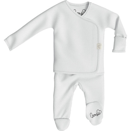 Organic Footie, Milk - Bonsie Baby | Maisonette 0-3