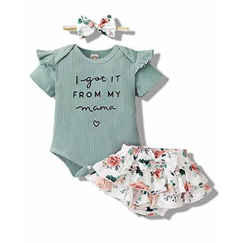 Mioglrie Newborn Infant Baby Girl Clothes Romper Shorts Set Floral Summer Outfits Cute Baby Clothes Girl