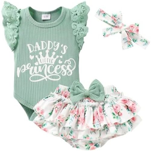 Newborn Baby Girl Clothes Infant Ruffles Romper Shorts Set Floral Summer Outfits Cute Baby Clothes Girl