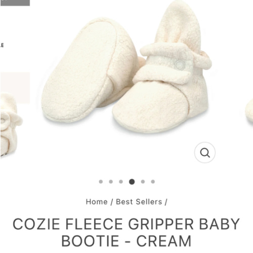 Zutano Cozie Fleece Stay-On Baby Bootie Slipper