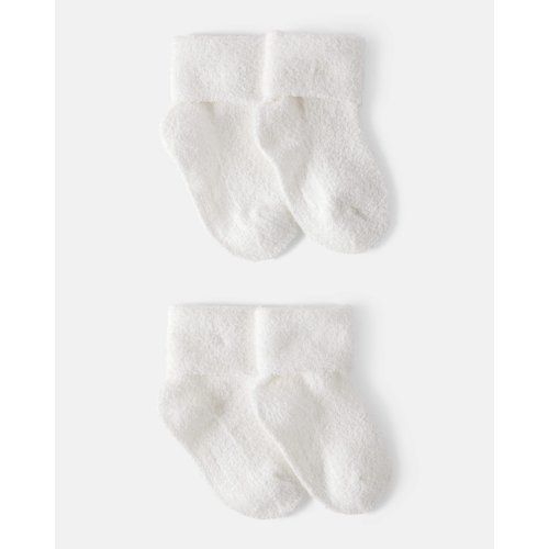 Baby 4-Pack Foldover Chenille Booties