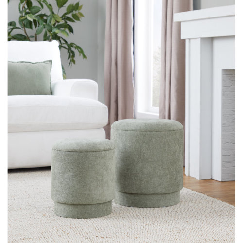 Wade Logan® Carlesia Upholstered Storage Ottoman & Reviews | Wayfair