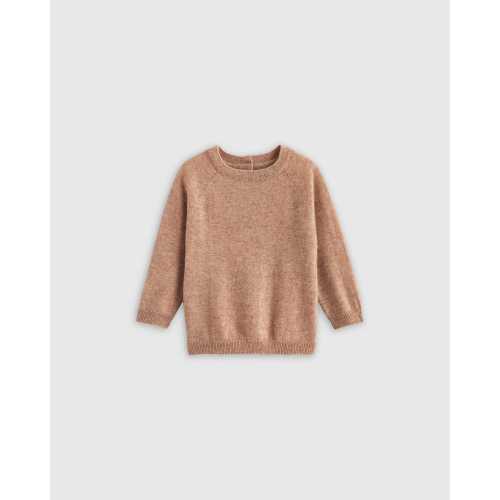 Mongolian Cashmere Crewneck Sweater - Baby in Oatmeal