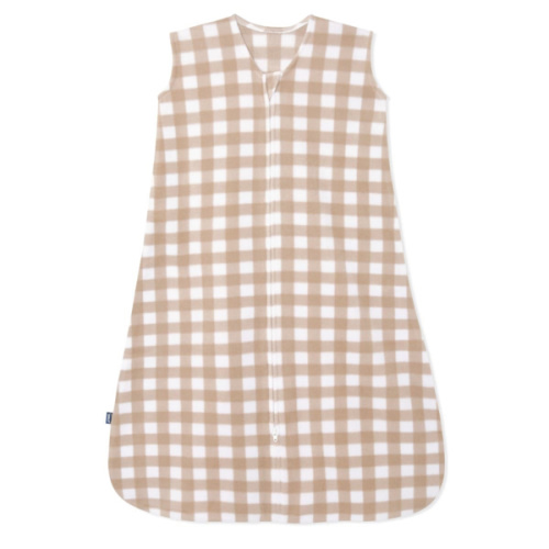 Tan Gingham Micro-Fleece Sleep Sack |Small | HALO