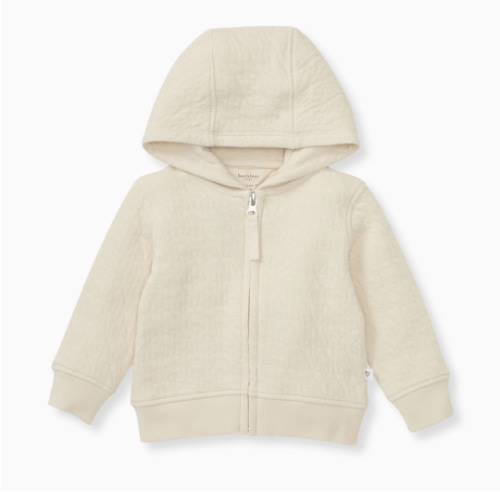 Organic Cotton Quilted Bee Baby Jacket - Oat – Burt's Bees Baby