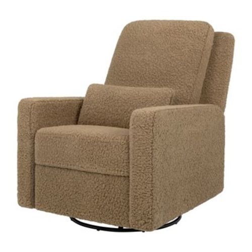 Babyletto Sigi Recliner and Swivel Glider - Shearling - Light Brown