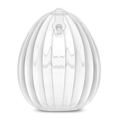 haakaa Wearable Manual Breast Pump with Plug | Hands-Free, Kick-Proof, Portable | More Fit & Soft| Unique Shell Design, Silicone Breastfeeding Milk Catchers,4oz/120ml,1 Count
