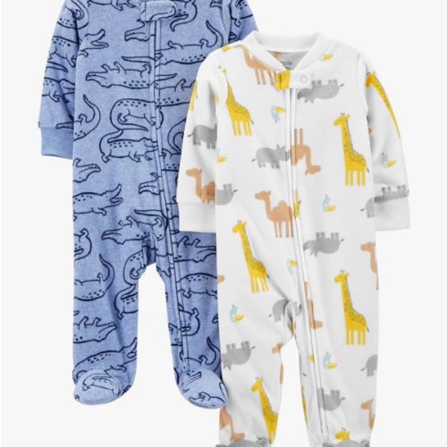 Simple Joys by Carter's baby-boys 2-pack Fleece Footed Sleep and PlayBaby and Toddler Sleepers