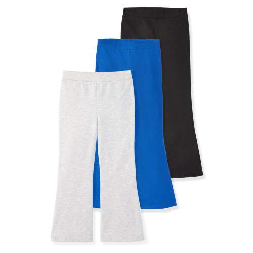 Garanimals Newborn, Baby & Toddler Girl Cotton Pull-On Flare Leggings, 3-Pack, Sizes 0-6T