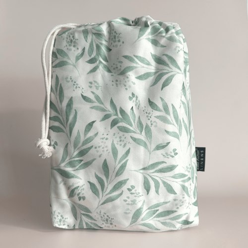 Cot Waterproof Sheet - Organic Leaf
