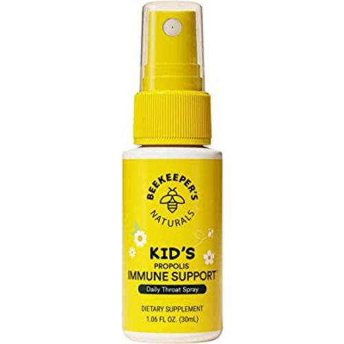 Kids Propolis Throat Spray - Natural Immune Support & Sore Throat Relief - by BEEKEEPER'S NATURALS - Has Antioxidants & Gluten-Free (1.06 oz) Pack of 1 (Kids)