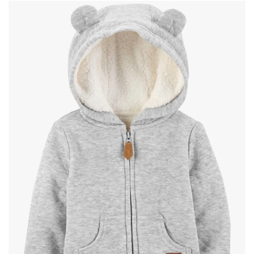 Simple Joys by Carter's Baby Hooded Sweater Jacket with Sherpa Lining