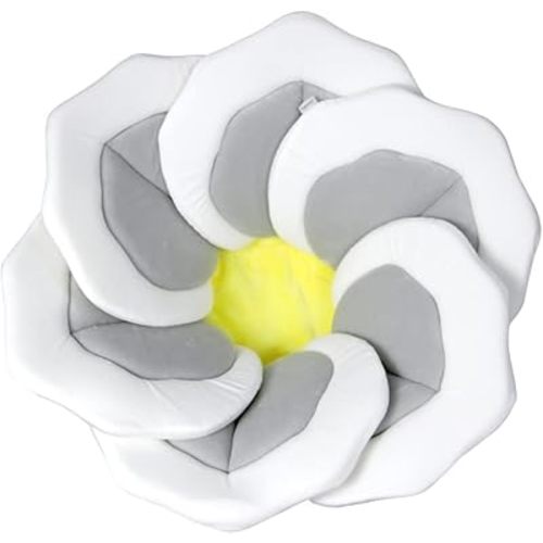 Baby Bath Pad for Infant Bathtub Sink Flower Mat Tub Little Lotus - Petal Soft Supports Lounger Newborn Bathing Insert Seat Baby Essentials - Baby Gifts - 31" (Gray)
